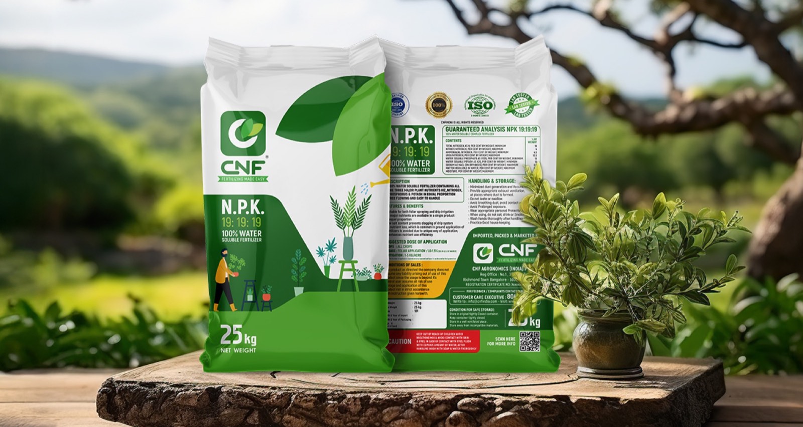 CNF NPK 19:19:19 water-soluble fertilizer bag