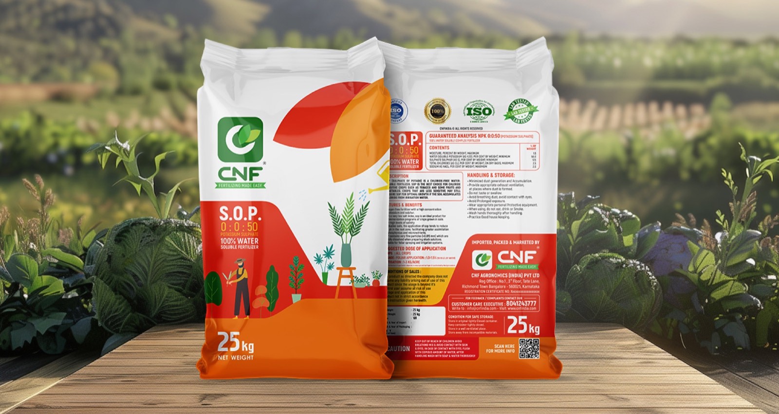 CNF Sulphate of Potash 0:0:50 water-soluble fertilizer bag